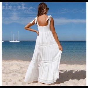 White maxi sundress